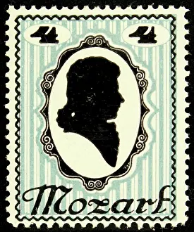 Composers Prints: Sealing stamp Mozart