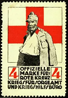 Soldiers Prints: Sealing stamp Red Cross
