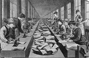 Seamstress Assembly Line in Factory