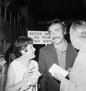 Friendly Prints: Sean Connery at Airport Smiling