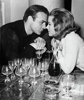 Sean Connery and Honor Blackman in Goldfinger