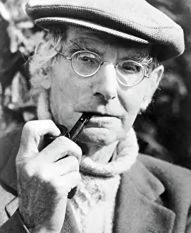 Sean O'Casey, Playwright, Smoking Pipe