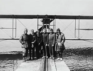 Huty32154 Prints: Seaplane Aviators, 1917