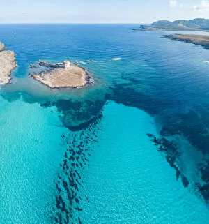 Francesco Riccardo Iacomino Travel Photography Gallery: Seascape from above in Stintino, Sardinia, Italy