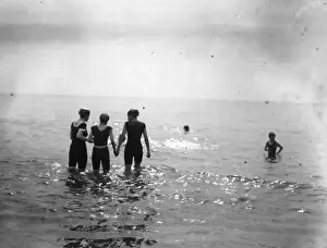 Paddle Prints: Seaside Bathers