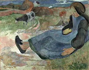 Youth Prints: Seated Breton Girl