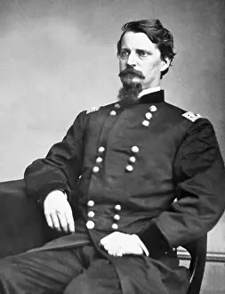 Goatee Prints: Seated Portrait Of General W.S. Hancock