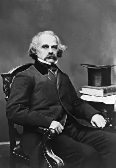 Novelist Prints: Seated Portrait of Nathaniel Hawthorne