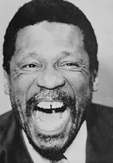 Bill Russell Prints: Seattle Supersonics Coach Bill Russell Laughing