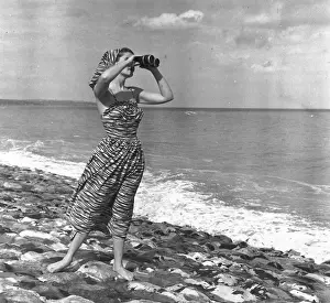 Binoculars Prints: A Seaview