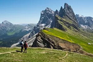 Images Dated 23rd June 2016: The Seceda summit in Ortisei, Dolomiti