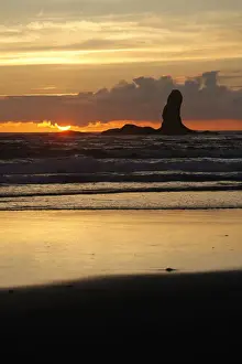 Sunsets Prints: Second Beach at La Push, Olympic Coast, Washington, USA