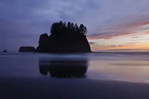 Sunsets Prints: Second Beach at La Push, Olympic Coast, Washington, USA