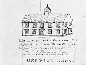 Plymouth Prints: Second Meeting House, Plymouth, Massachusetts