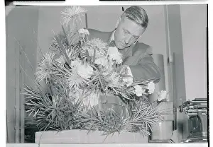Secret Service Agent Checking a Plant