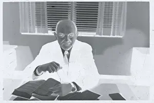 Secretary of State Dean Rusk Sitting at His Desk