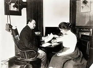 Secretary Prints: Secretary Taking Dictation