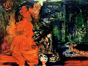 Russian Prints: The Sectet of the Harem, set design for a ballet, c1913. Artist: Leon Bakst