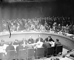Security Council Members Meeting in Session