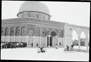 Security Forces Outside Terrorized Dome of the Rock Building