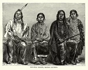 Images Dated 26th October 2017: Secwepemc First Nations people, British Columbia, 19th Century