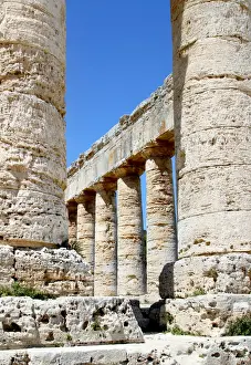 Trapani Province Prints: Segesta Temple in Sicily