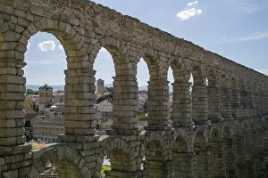 Images Dated 3rd September 2016: Segovia old town and ancient Roman Aqueduct
