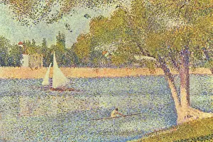 Parisian Prints: The Seine by the Island of Jatte in Spring