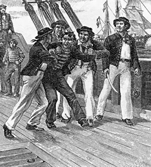 Captured Prints: Seizing Of Sailors War Of 1812 Illus