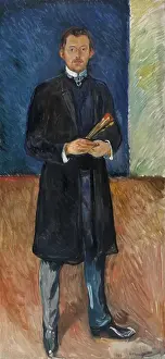 Prints of Self-Portrait with Brushes. Found in the Collection of Munch Museum, Oslo. (Photo by Fine Art Images/Heritage Images/Getty Images) Where emotion becomes image, and every image speaks a thousand whispers.: Self-Portrait With Brushes