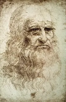 Florentine School Prints: Self-Portrait by Leonardo da Vinci