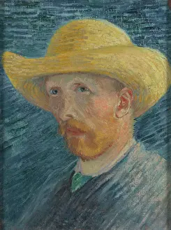 Prints of Self-Portrait with Straw Hat. Found in the Collection of Van Gogh Museum, Amsterdam. (Photo by Fine Art Images/Heritage Images/Getty Images) Echoes of Genius: Timeless Reproductions of a Master’s Vision: Self-Portrait With Straw Hat