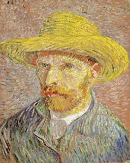 Painter Prints: Self-Portrait With A Straw Hat (Obverse: The Potato Peeler)