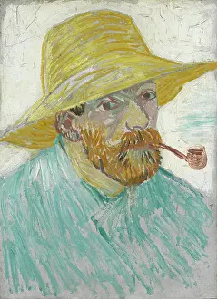 Prints of Self-Portrait with Straw Hat and Pipe. Found in the Collection of Van Gogh Museum, Amsterdam. (Photo by Fine Art Images/Heritage Images/Getty Images) Echoes of Genius: Timeless Reproductions of a Master’s Vision: Self-Portrait With Straw Hat And Pipe