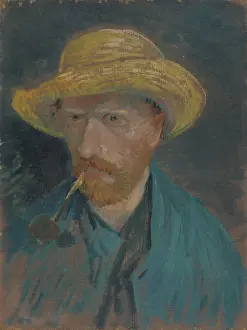 Prints of Self-Portrait with Straw Hat and Pipe. Found in the Collection of Van Gogh Museum, Amsterdam. (Photo by Fine Art Images/Heritage Images/Getty Images) Echoes of Genius: Timeless Reproductions of a Master’s Vision: Self-Portrait With Straw Hat And Pipe