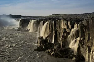 Images Dated 24th July 2011: Selfoss waterfall on the Joekulsa a Fjoellum river, Norourland eystra, north-eastern Iceland
