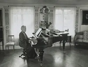 Selma Lagerlof Playing the Piano