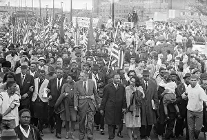 Selma Prints: Selma/Montgomery March Leaders & Crowd