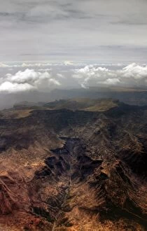 Images Dated 12th April 2012: Semien mountains ridges view from plane