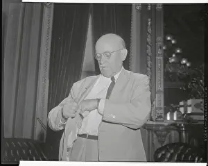 Sen. Ralph E. Flanders Reaching Into Pockets
