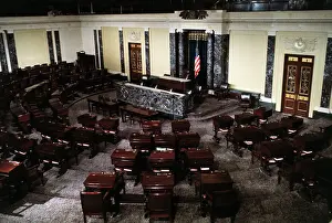 Empty Senate Chamber