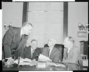 John C Prints: Senate Committee Members Participating in a Meeting