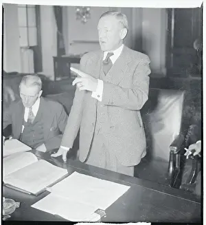 Senator Charles L. McNary Discussing Issues