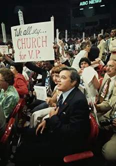 Huty32817 Prints: Senator Church At Democratic National Convention