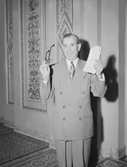 Senator Dennis Chavez Smiling After Bill Passed