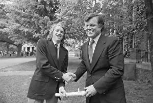 Senator Edward Kennedy Congratulating David Kennedy