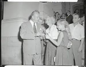 Senator Everett Dirksen Signing Autographs