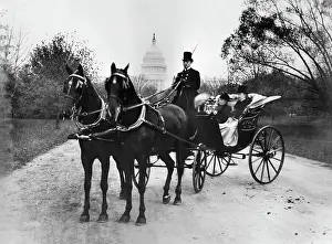 Outing Prints: Senator Henderson in Carriage