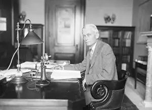 Senator Hiram Bingham in His Office