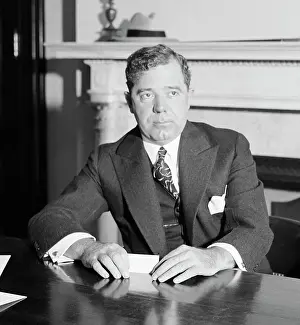 Democrat Prints: Senator Huey Long at His Desk